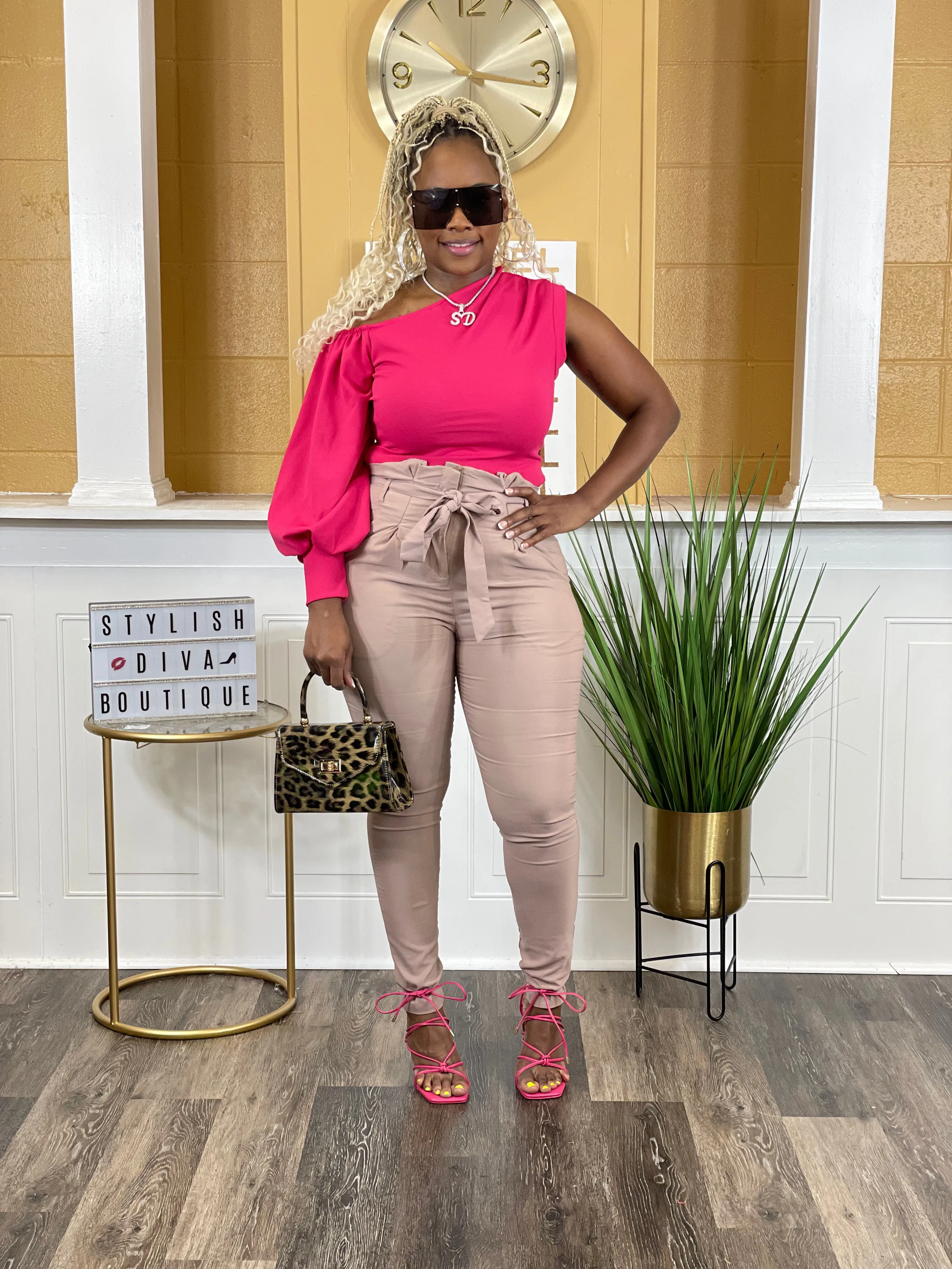 Luxe Diva Pants (Taupe)
