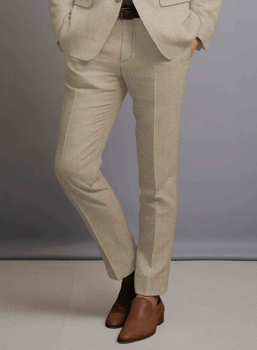 Maple Khaki Pure Linen Pants
