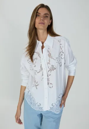 MARC AUREL Blouse with embroidery