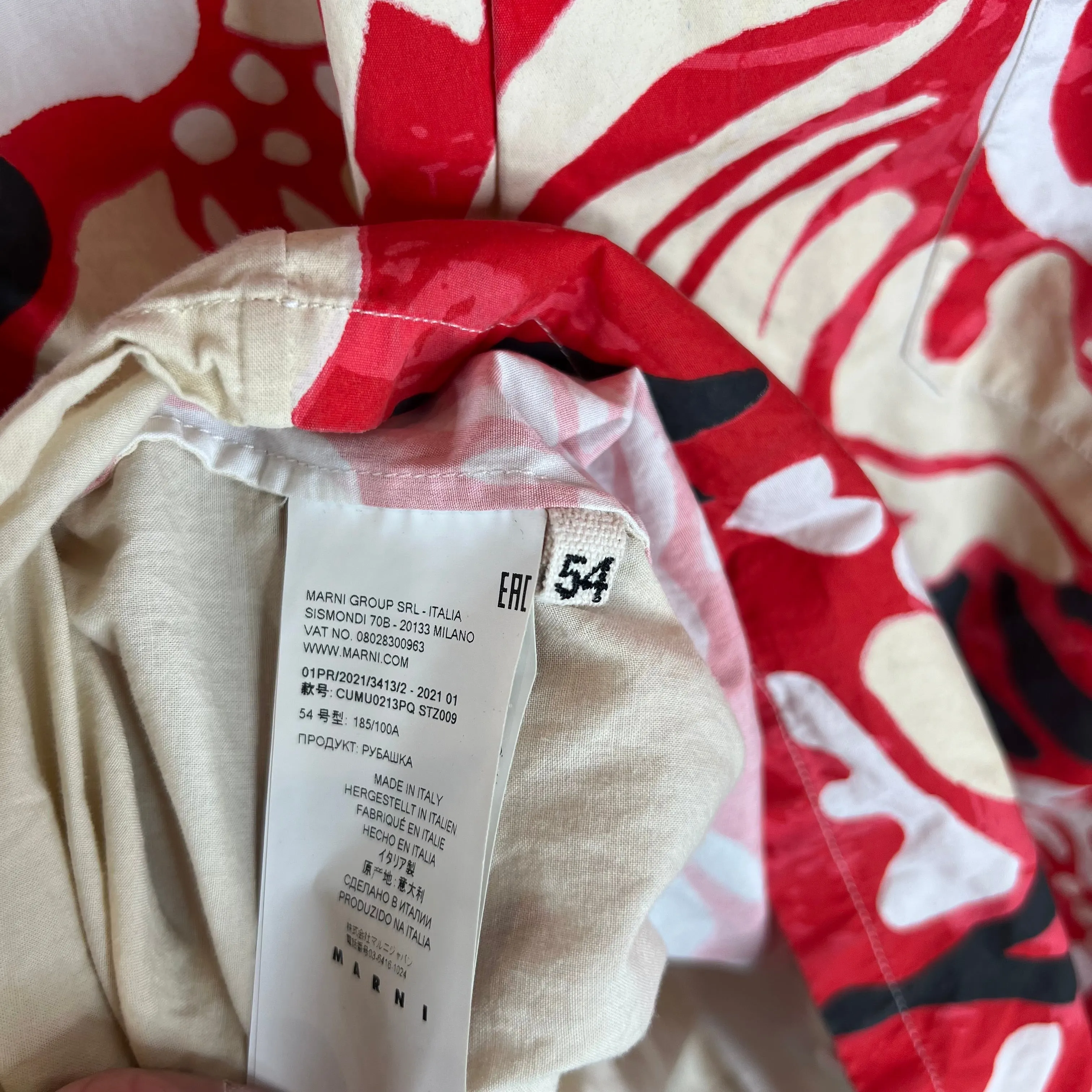 Marni Hawaiian Button Up Shirt