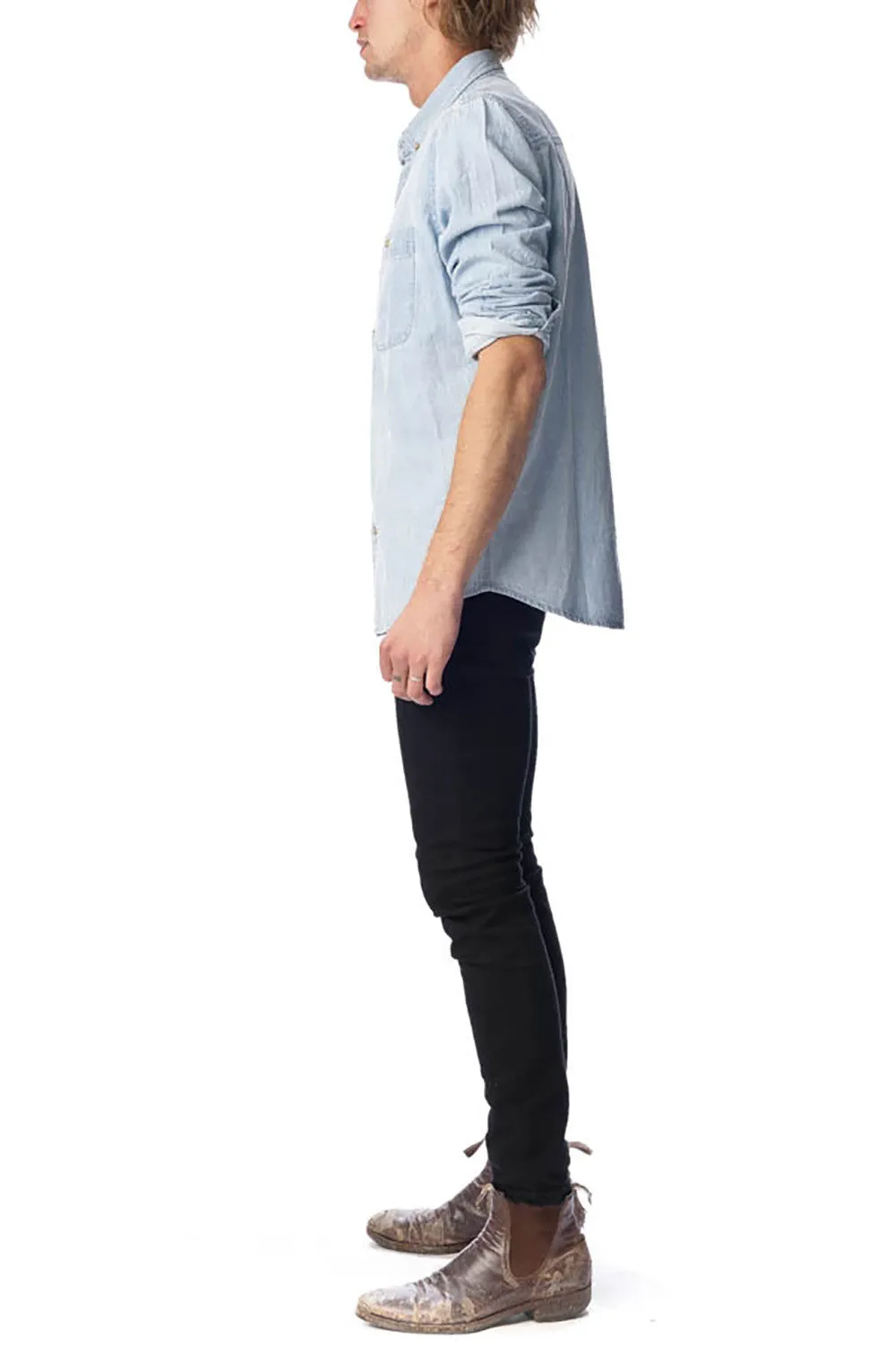 Men At Work L/S Shirt - Bleach