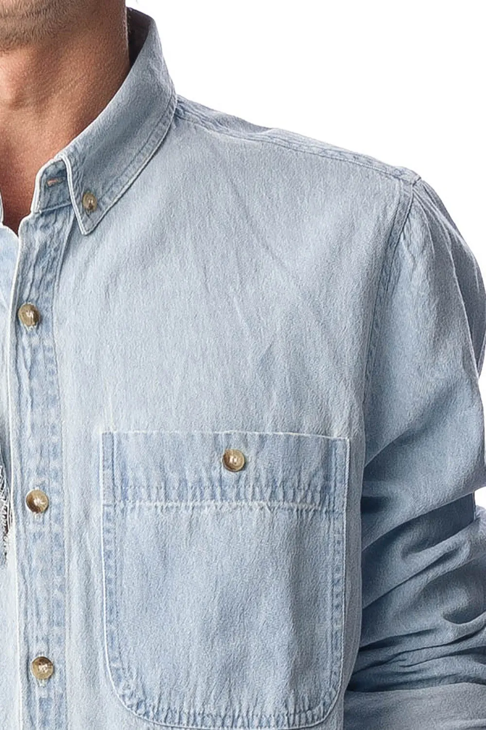 Men At Work L/S Shirt - Bleach