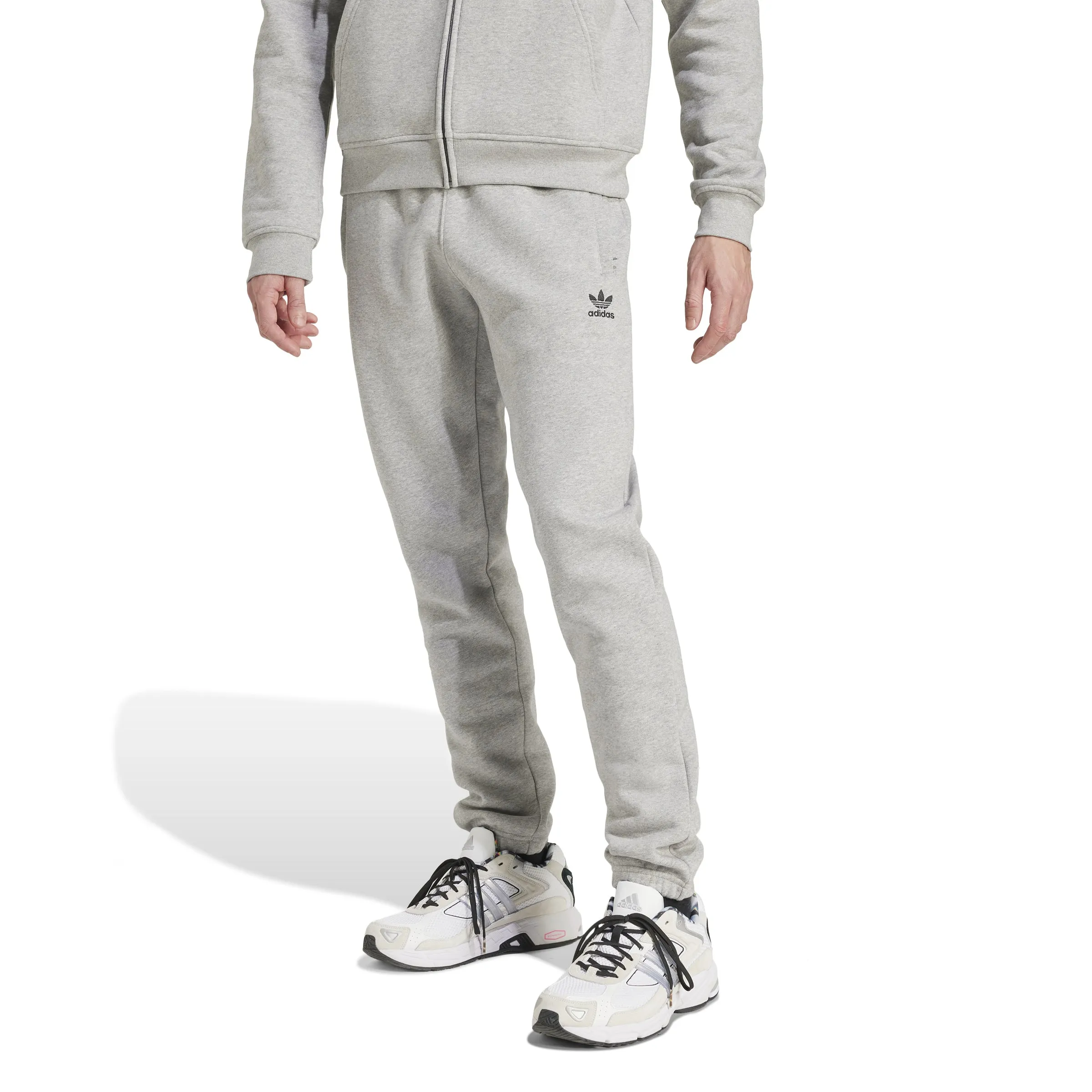 MENS ADIDAS TREFOIL ESSENTIALS PANT (MEDIUM GREY HEATHER)
