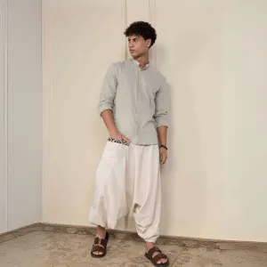 Men's Aladdin Harem Pants | Cream
