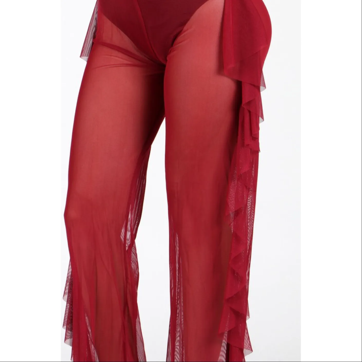 👖Mesh Ruffle Pants 👖