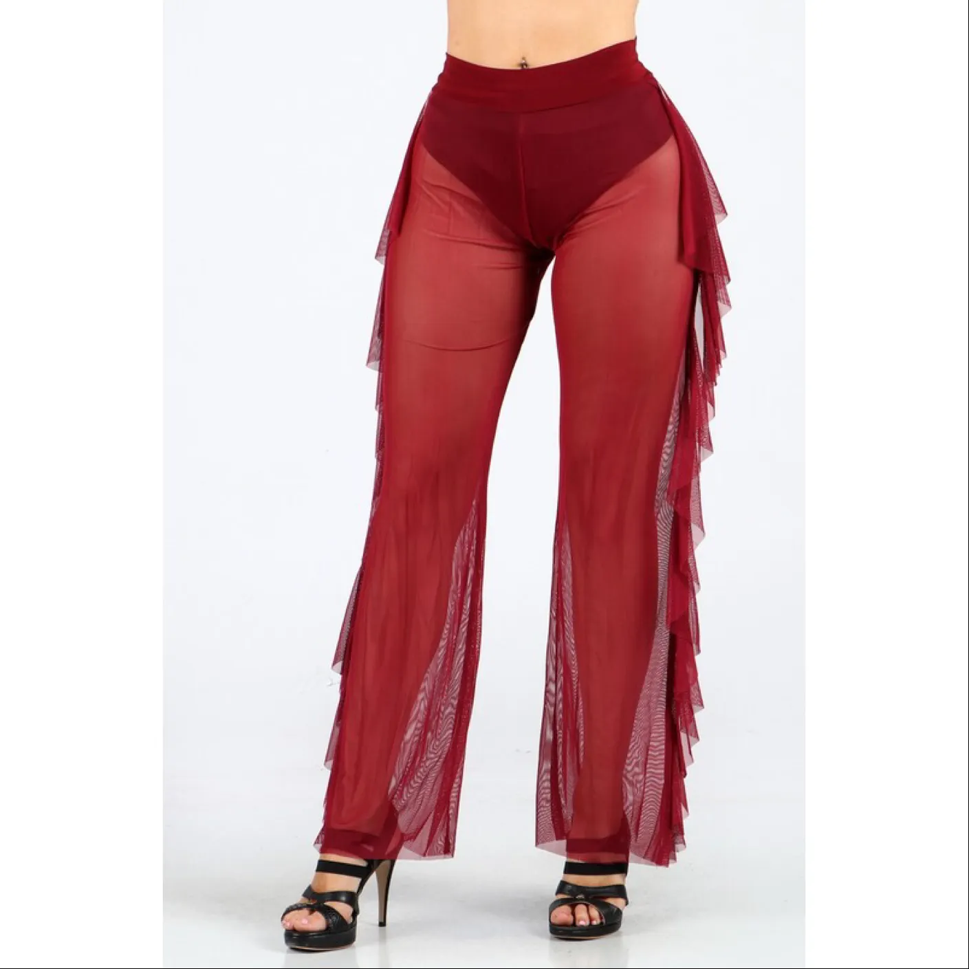 👖Mesh Ruffle Pants 👖