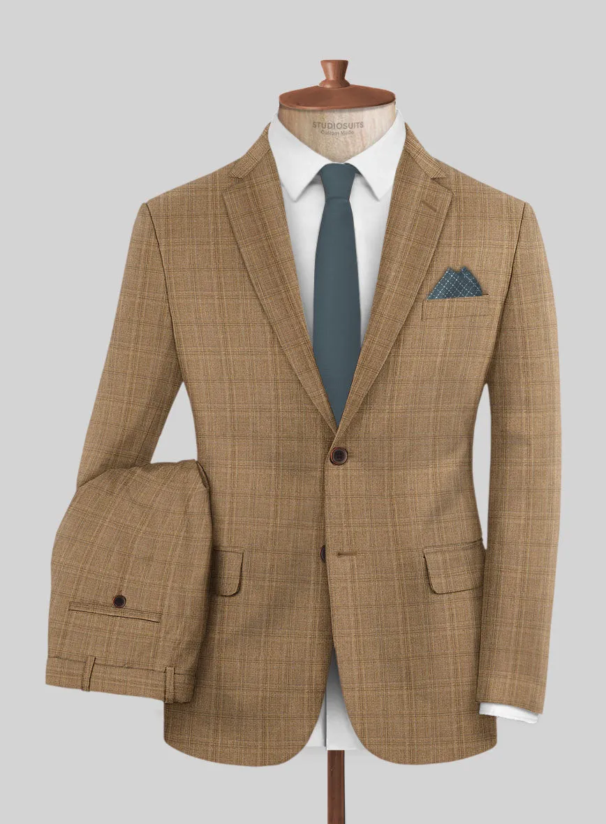 Napolean Gisde Glen Brown Wool Suit