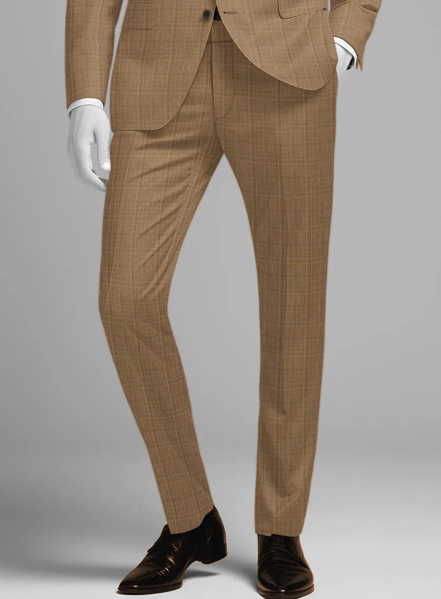 Napolean Gisde Glen Brown Wool Suit