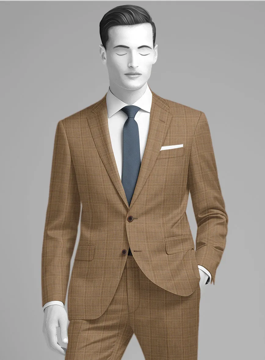 Napolean Gisde Glen Brown Wool Suit