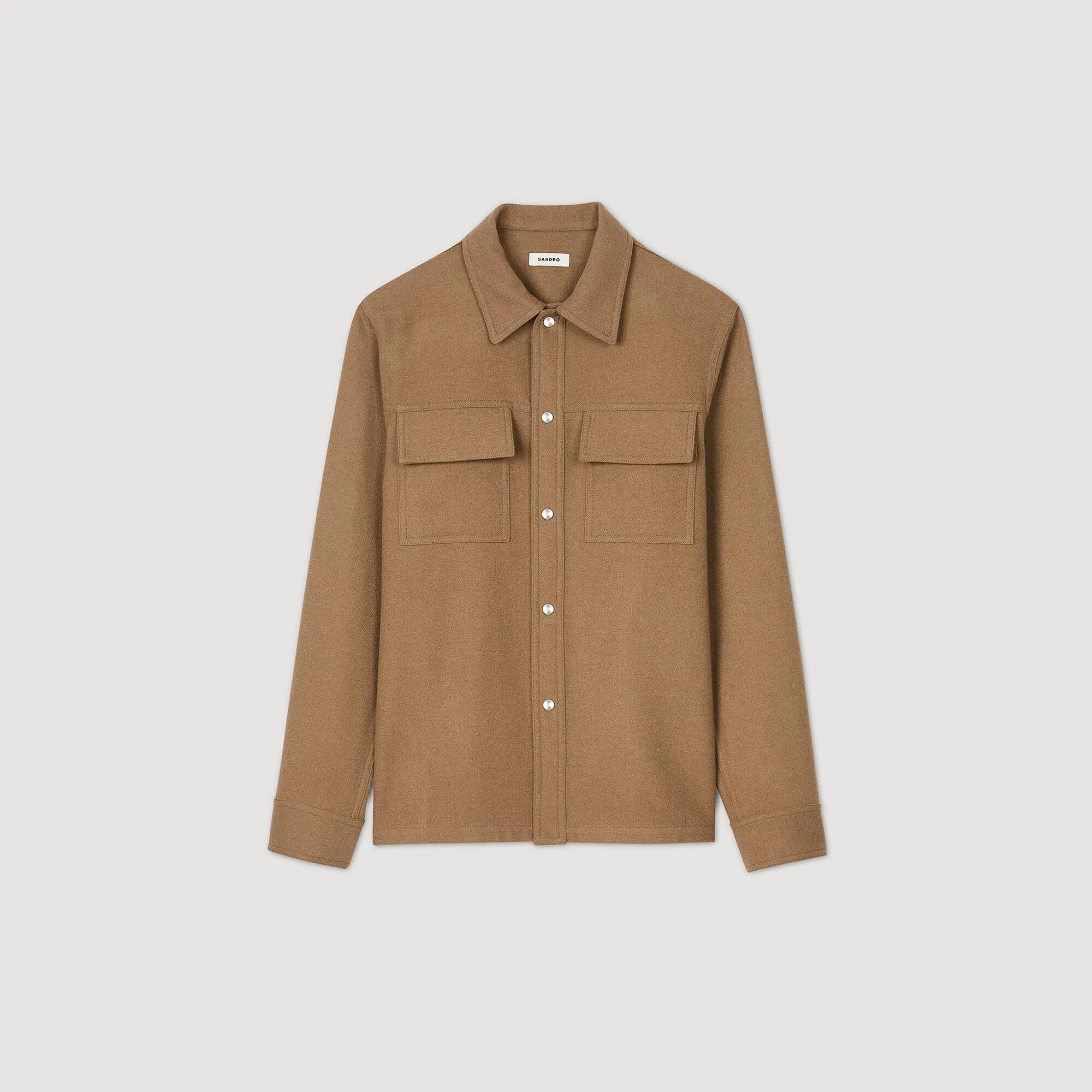 Overshirt Wool Overshirt Wool Camel