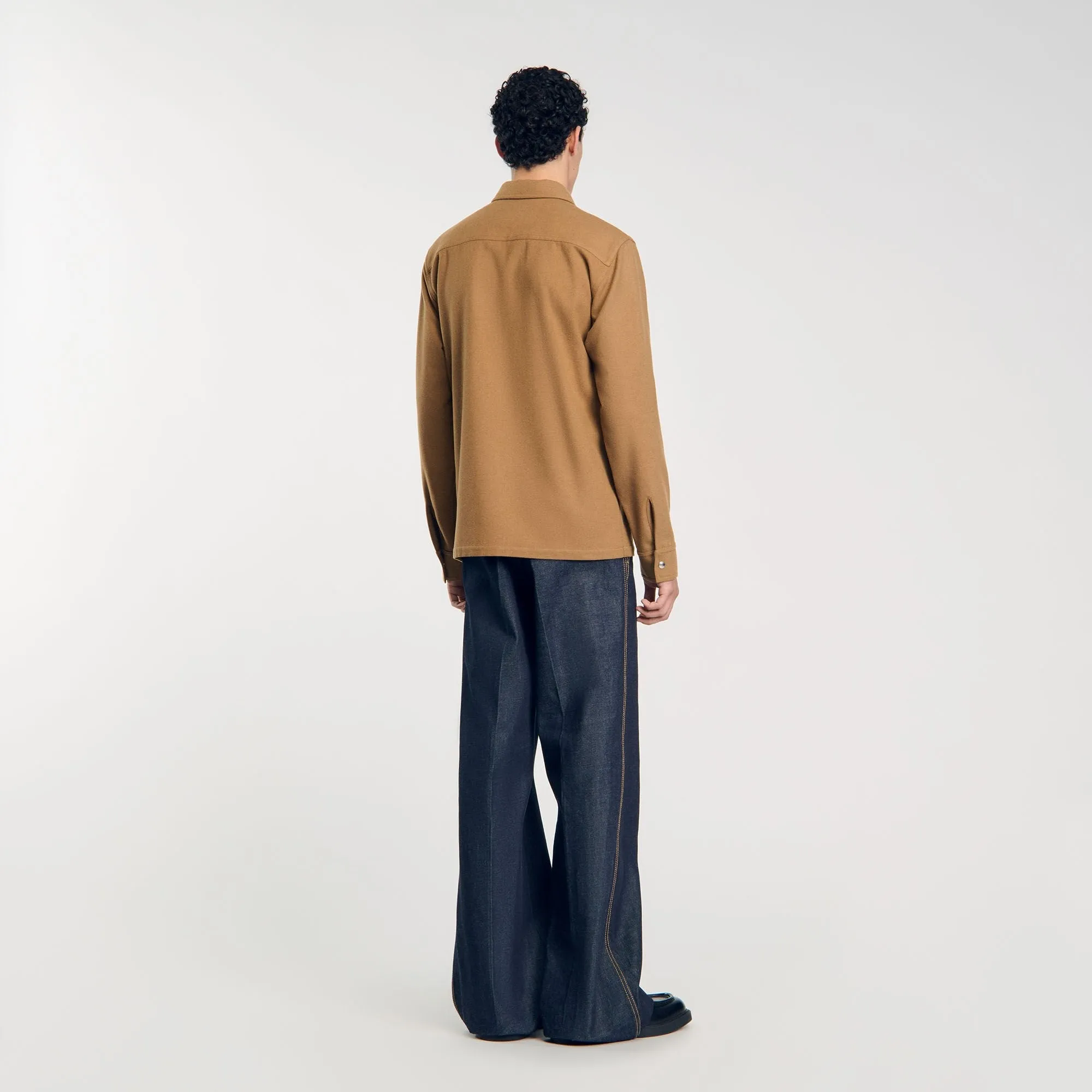 Overshirt Wool Overshirt Wool Camel