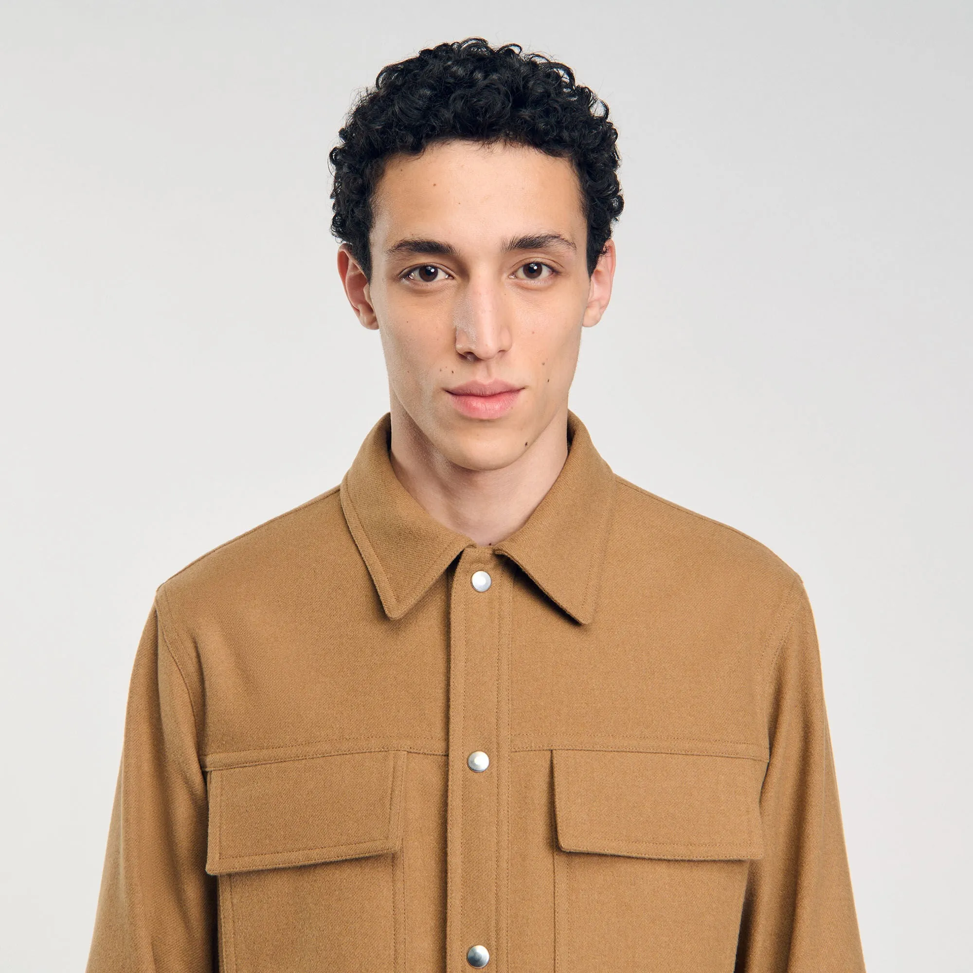 Overshirt Wool Overshirt Wool Camel