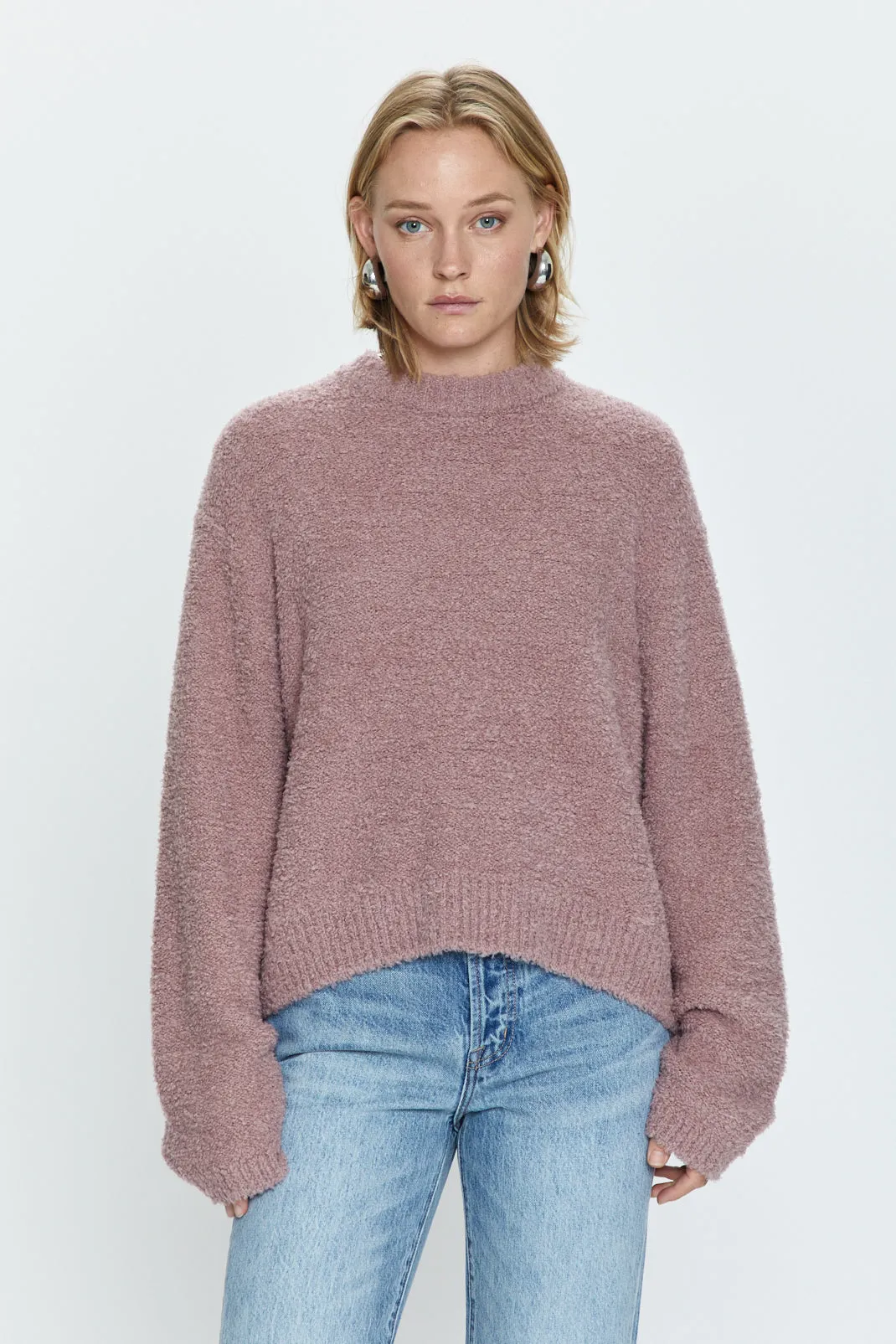 Pistola Alpine Cozy Crewneck Sweater in Rosewood FINAL SALE