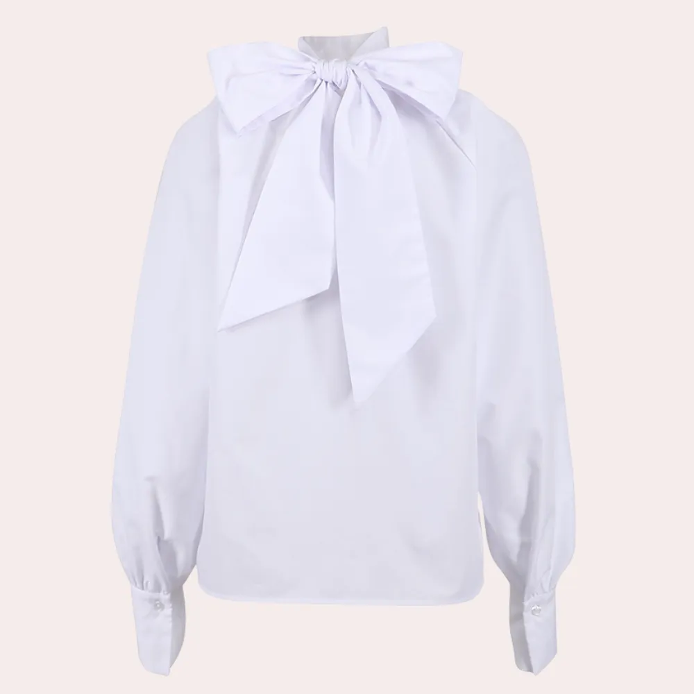 Rafaella - Elegante Hoge Kraag Damesblouse