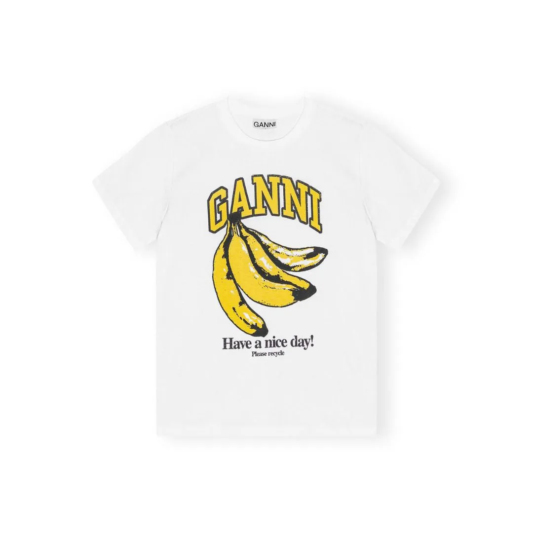 Relaxed Banana T-Shirt (Bright White)