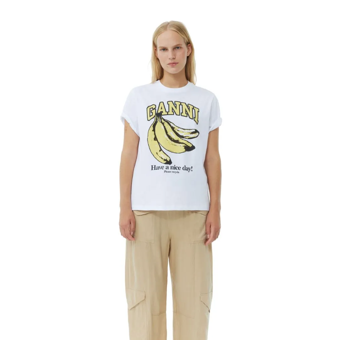 Relaxed Banana T-Shirt (Bright White)