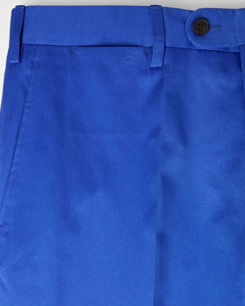 Royal Blue Cotton Trousers