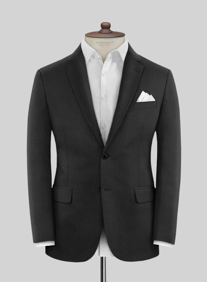 Scabal Cosmopolitan Black Wool Suit