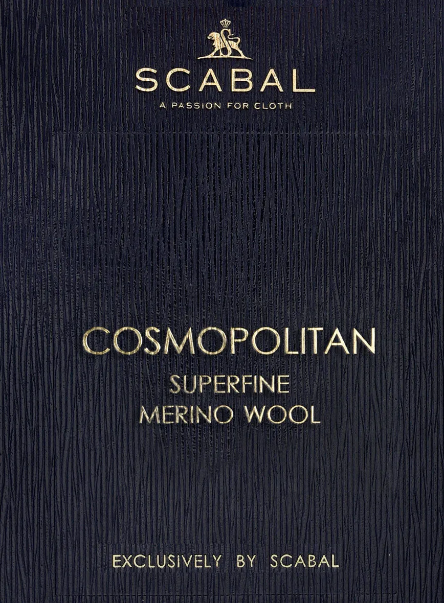 Scabal Cosmopolitan Black Wool Suit