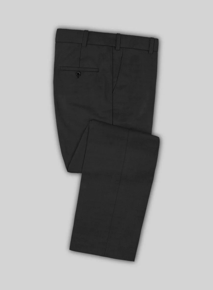 Scabal Cosmopolitan Black Wool Suit