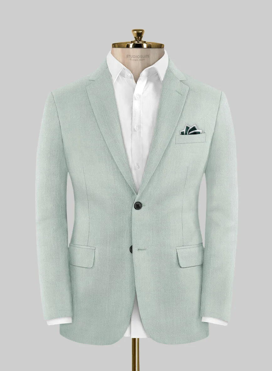Scabal Pale Green Wool Jacket