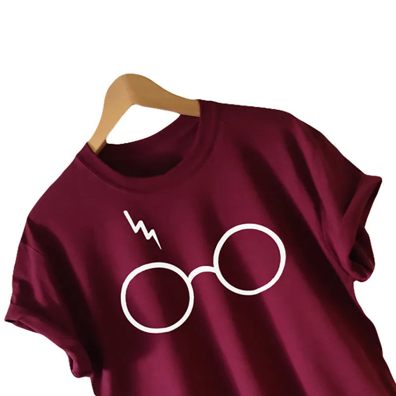 Scoop Print Short Sleeves Regular T-shirt