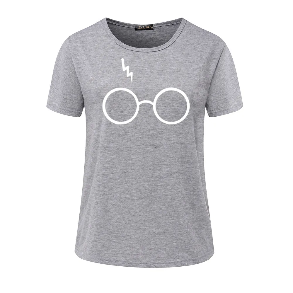 Scoop Print Short Sleeves Regular T-shirt