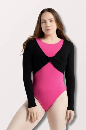 Shrug with Faux Knot - Black