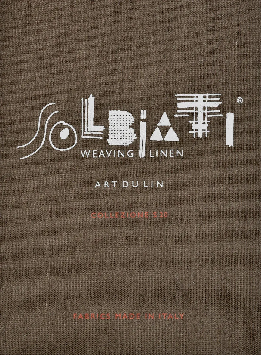 Solbiati Art Du Lin Ebony Blue Linen Pants