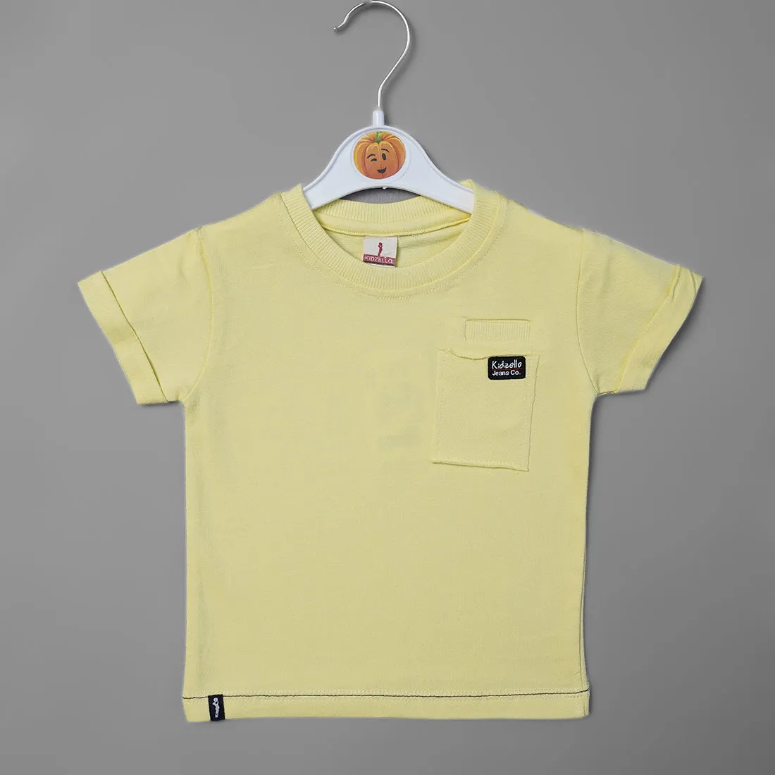 Solid Casual Half Sleeves T-shirt for Boys