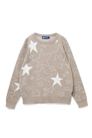 STAR KNIT SWEATER NATURAL