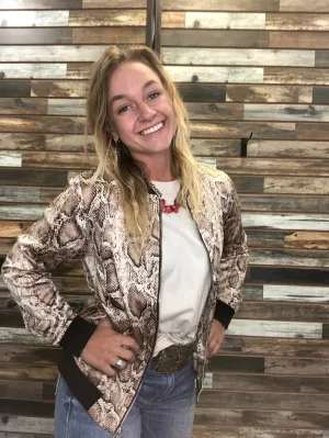 The Respect This Bomber Python Jacket