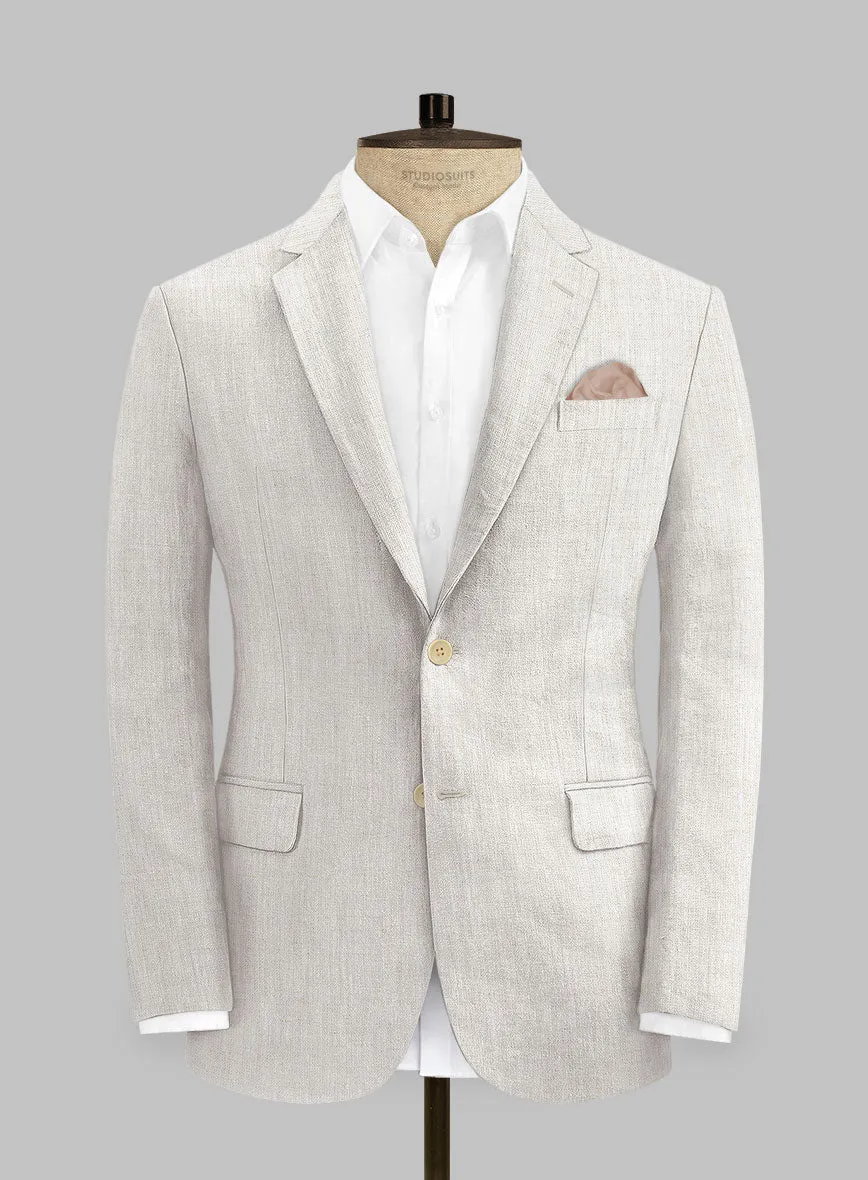 Tropical Beige Linen Suit