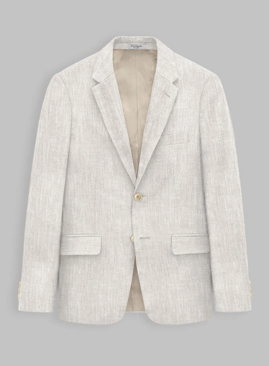 Tropical Beige Linen Suit