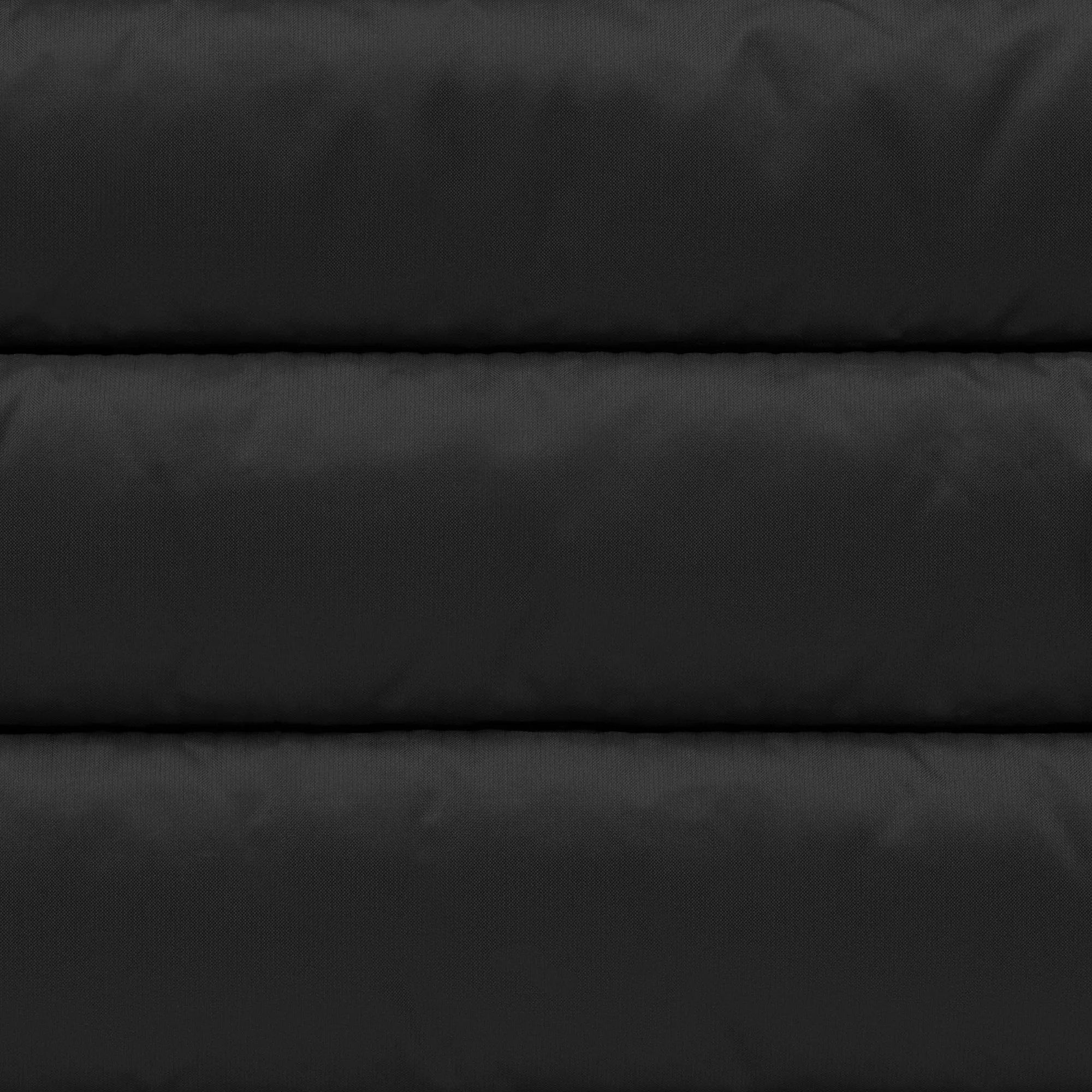 Unisex quilted pouch big shaula in black