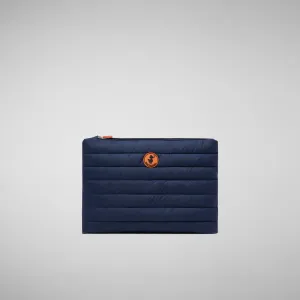 Unisex quilted pouch big Shaula in navy blue