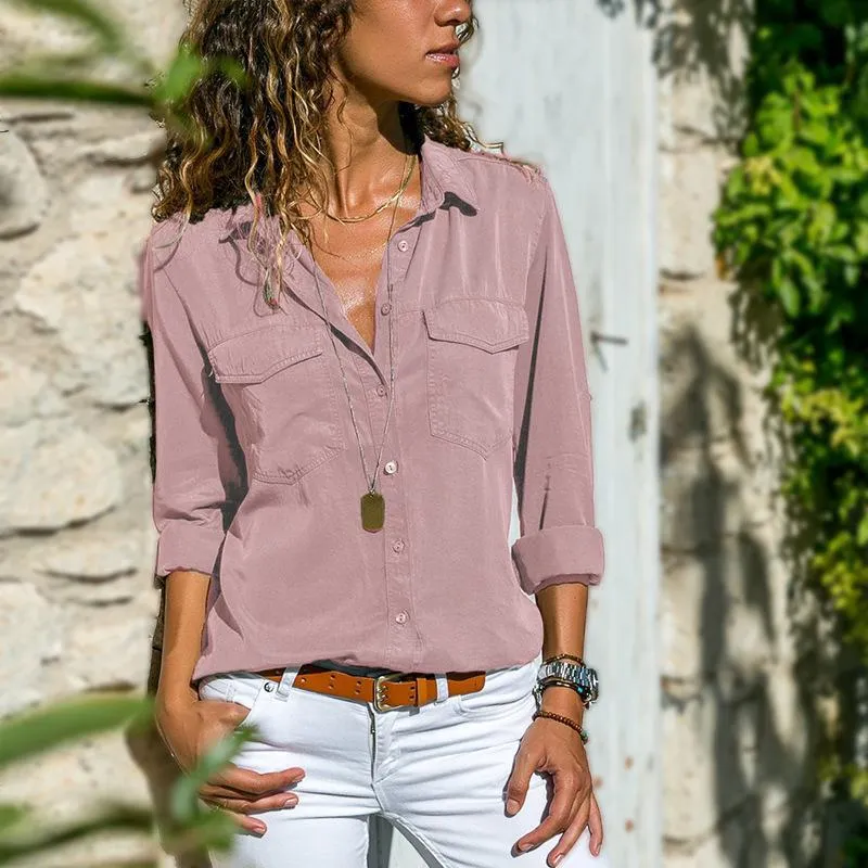 V-neck Long Sleeves T-shirt