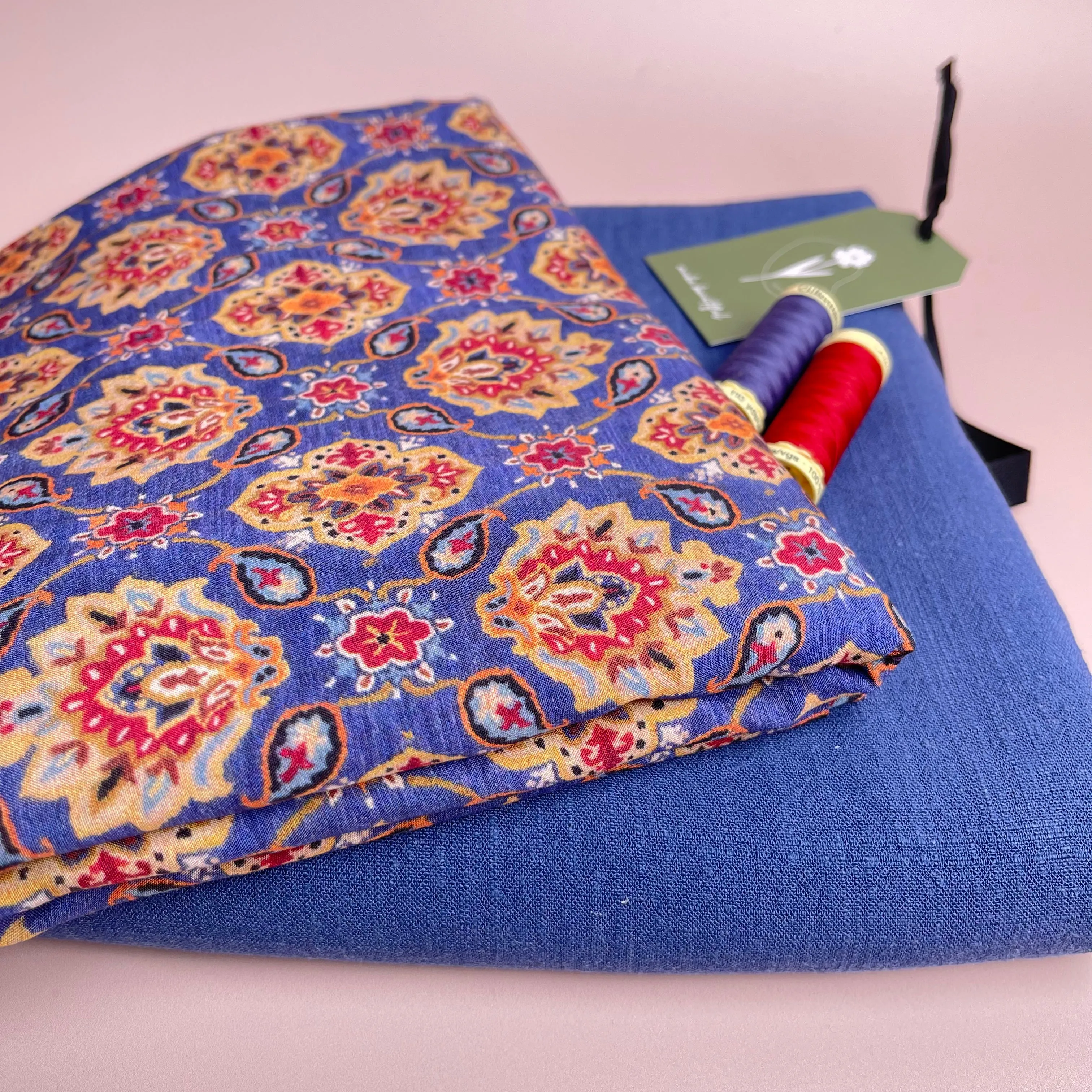 Vintage Paisley Viscose / Rayon Fabric