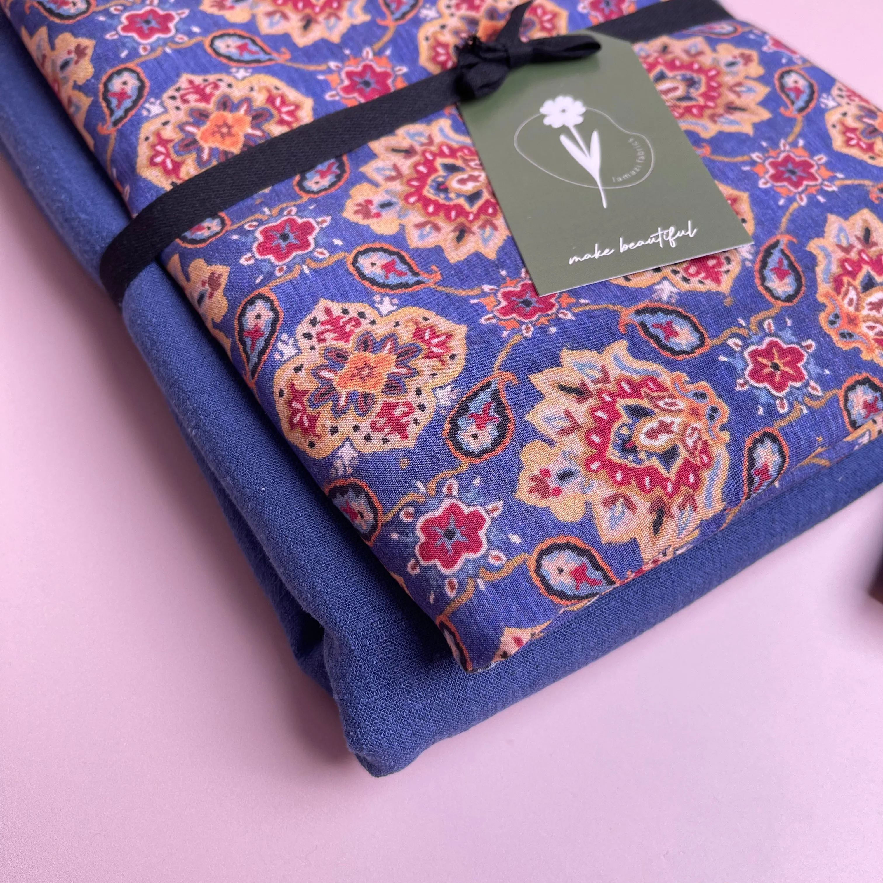 Vintage Paisley Viscose / Rayon Fabric
