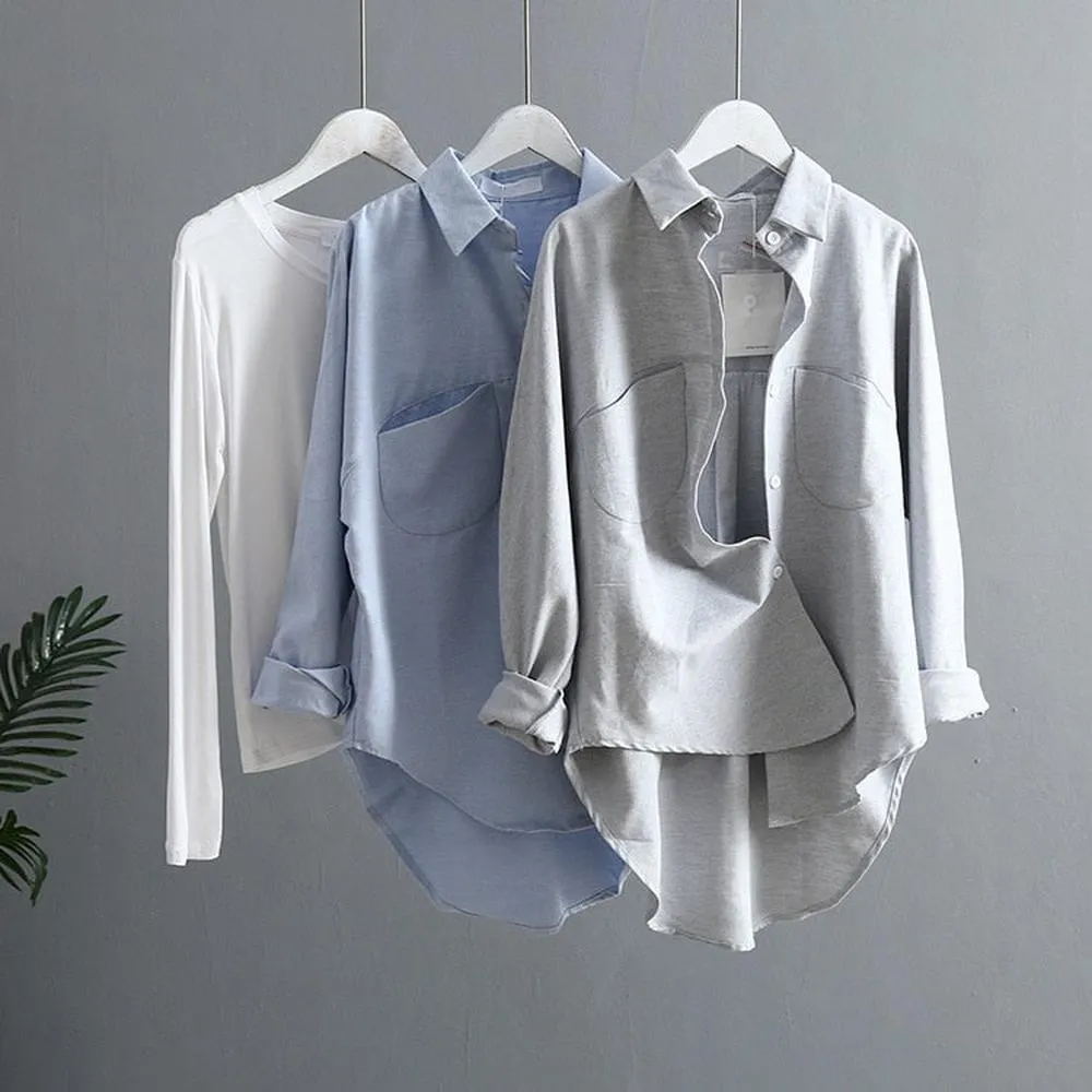 Women Long Sleeve Vintage Shirts