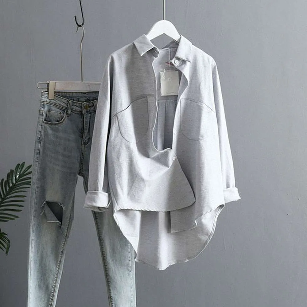 Women Long Sleeve Vintage Shirts