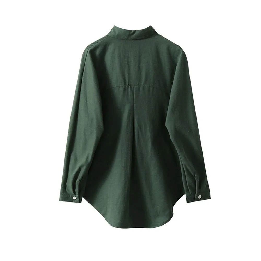 Women Long Sleeve Vintage Shirts