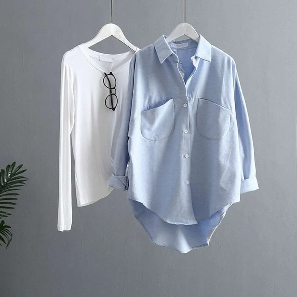 Women Long Sleeve Vintage Shirts