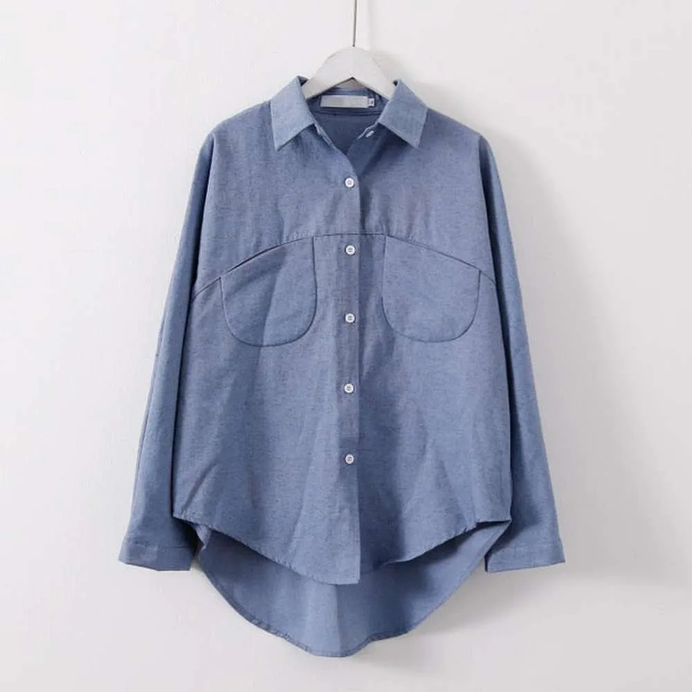 Women Long Sleeve Vintage Shirts