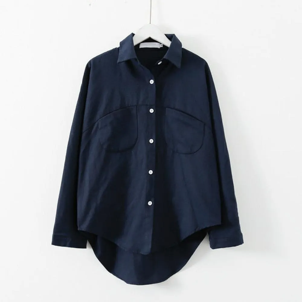 Women Long Sleeve Vintage Shirts