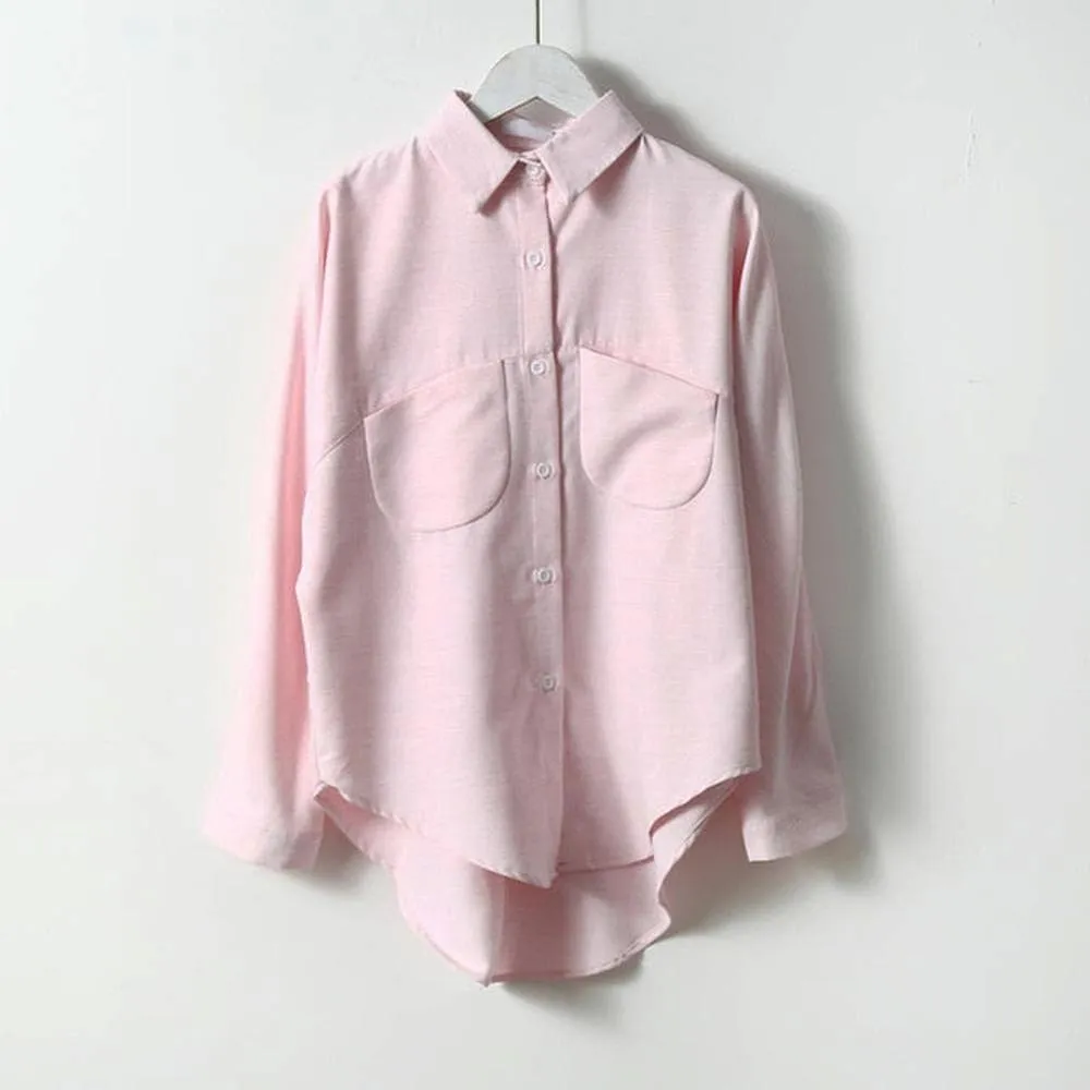 Women Long Sleeve Vintage Shirts