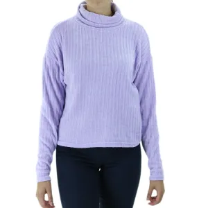 Women's Turtle Neck Knitted Sweater,Purple