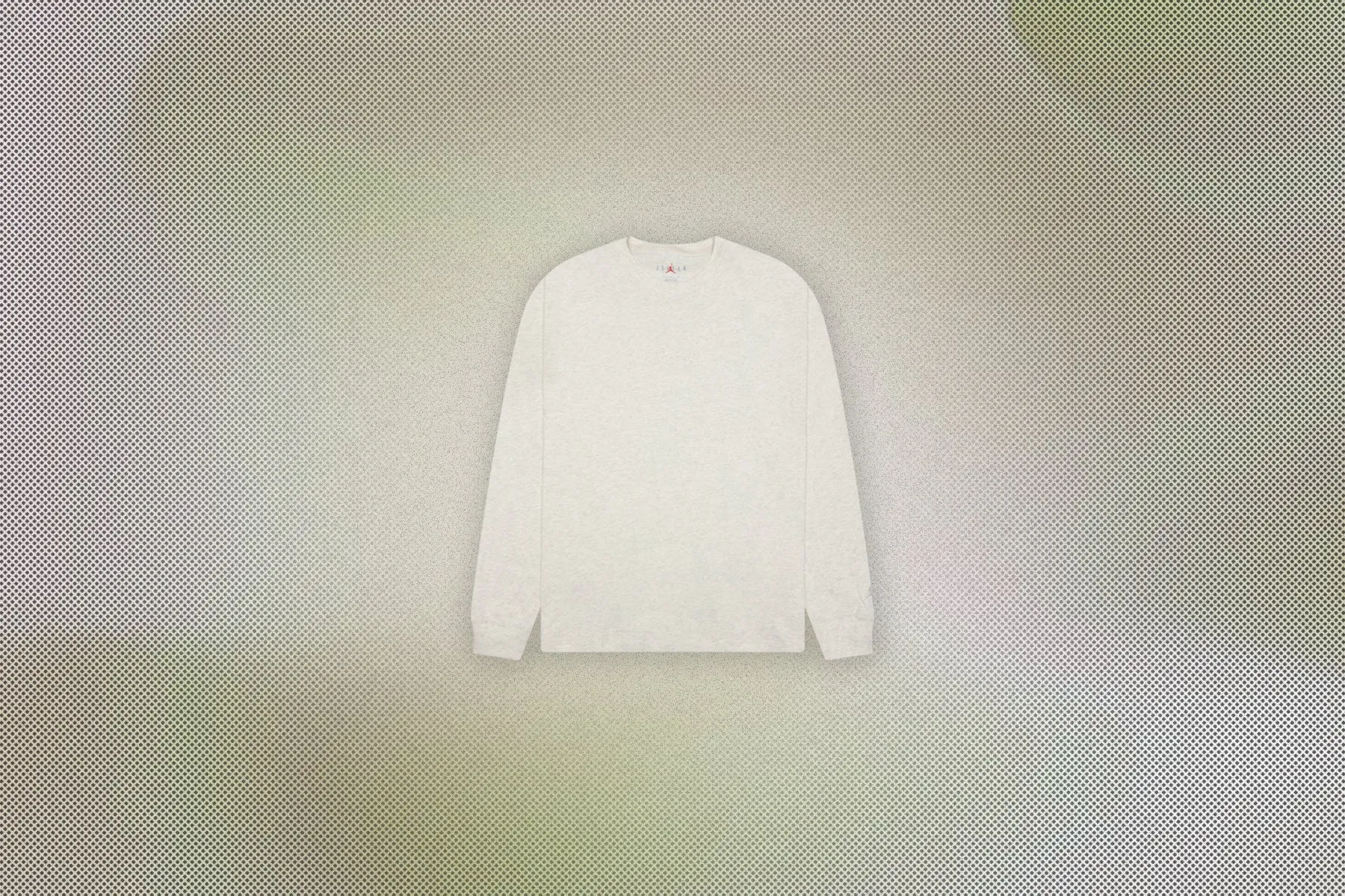 Wordmark L/S Tee - Oatmeal Heather